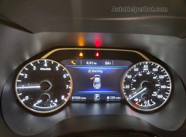 1N4AA6AP7JC396773 2018 NISSAN MAXIMA Серый Вид щитка приборов