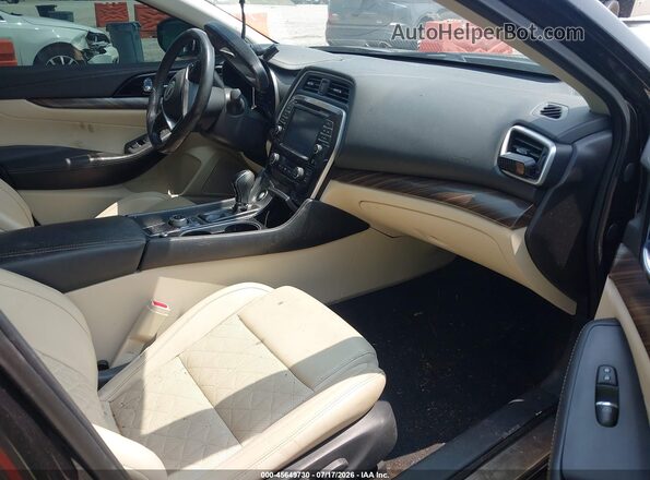 1N4AA6AP8GC380901 2016 NISSAN MAXIMA Black Front interior view