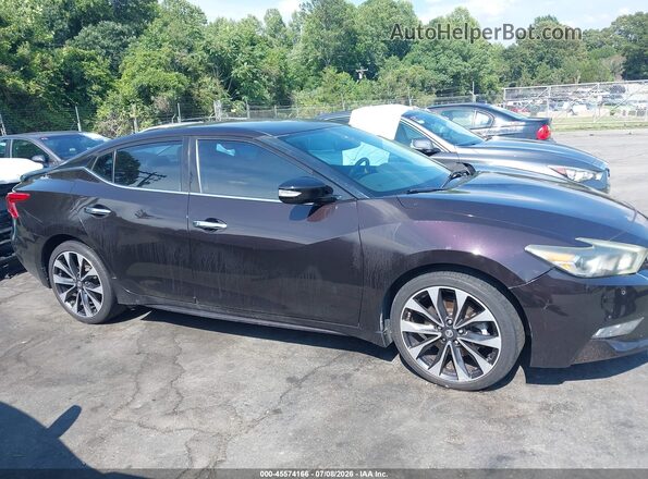 1N4AA6AP8GC389808 2016 NISSAN MAXIMA Brown Widok wnętrza z tyłu