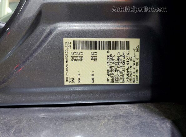 1N4AA6AP8GC412262 2016 NISSAN MAXIMA Gray Widok komory silnika