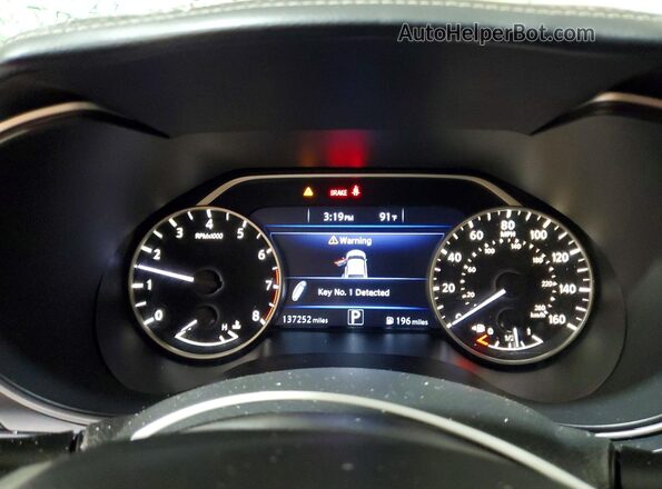 1N4AA6AP8GC412262 2016 NISSAN MAXIMA Gray Widok zestawu wskaźników