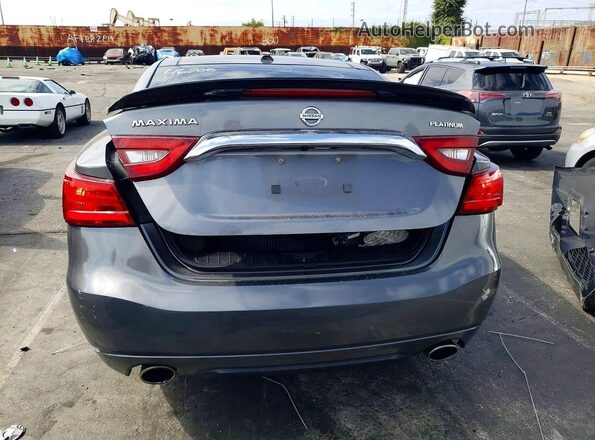 1N4AA6AP8GC425173 2016 NISSAN MAXIMA Gray Вид ззаду