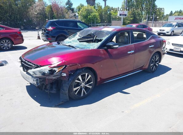 1N4AA6AP8GC445780 2016 NISSAN MAXIMA Red Vista tres cuartos delantera izquierda