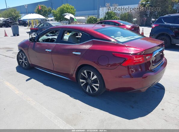 1N4AA6AP8GC445780 2016 NISSAN MAXIMA Red Trasero izquierdo