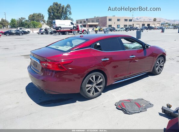 1N4AA6AP8GC445780 2016 NISSAN MAXIMA Red Trasero derecho