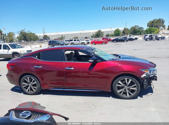 1N4AA6AP8GC445780 2016 NISSAN MAXIMA Red Vista interior trasera