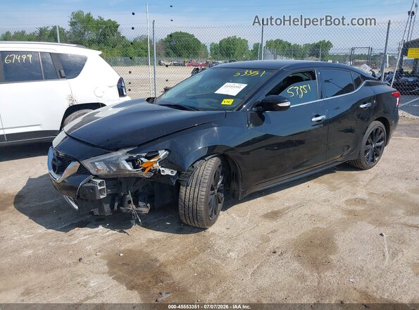 1N4AA6AP8GC447416 2016 NISSAN MAXIMA Черный Передняя левая четверть