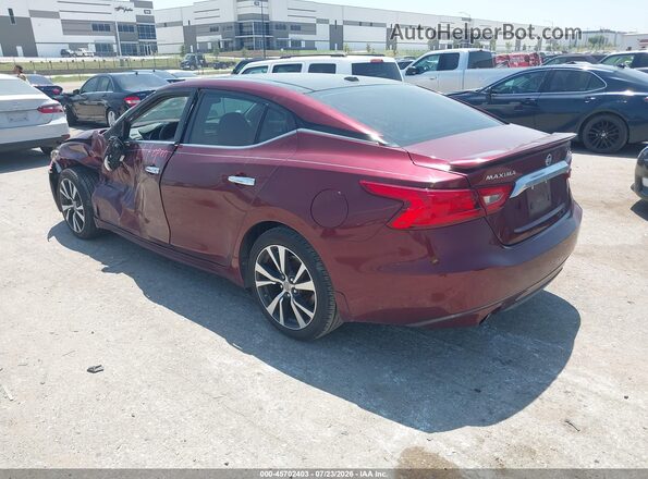 1N4AA6AP8GC448050 2016 NISSAN MAXIMA Red უკანა მარცხენა