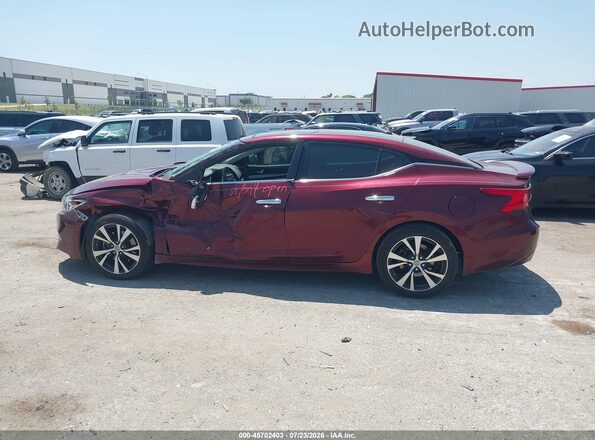 1N4AA6AP8GC448050 2016 NISSAN MAXIMA Red სალონის 360-გრადუსიანი ხედი