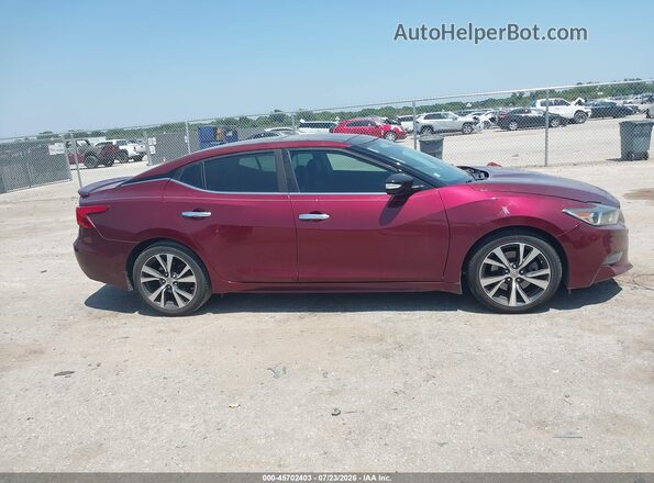 1N4AA6AP8GC448050 2016 NISSAN MAXIMA Red უკანა სალონის ხედი