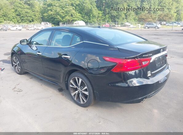 1N4AA6AP8HC369205 2017 NISSAN MAXIMA Черный Задняя левая четверть