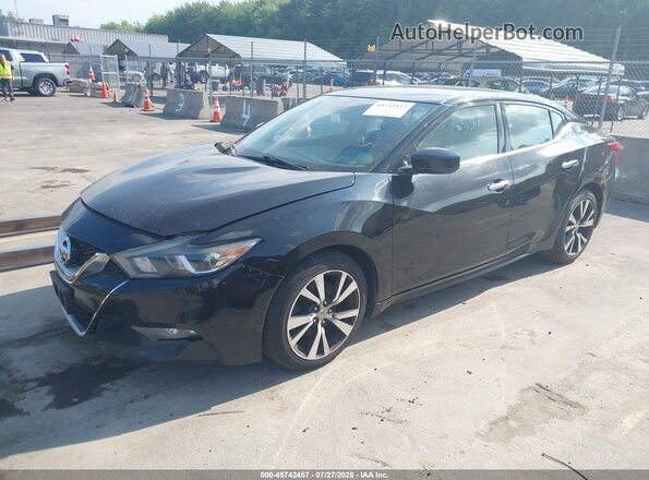 1N4AA6AP8HC369205 2017 NISSAN MAXIMA Черный Передняя левая четверть