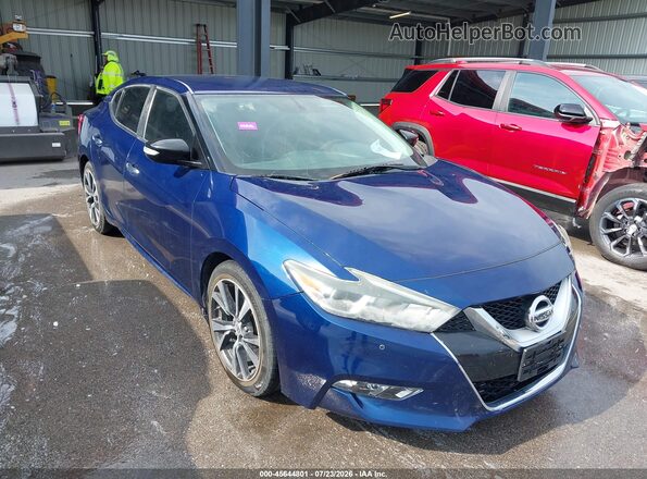 1N4AA6AP8HC392130 2017 NISSAN MAXIMA Dark Blue Widok z przodu