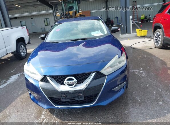 1N4AA6AP8HC392130 2017 NISSAN MAXIMA Dark Blue Widok zestawu wskaźników