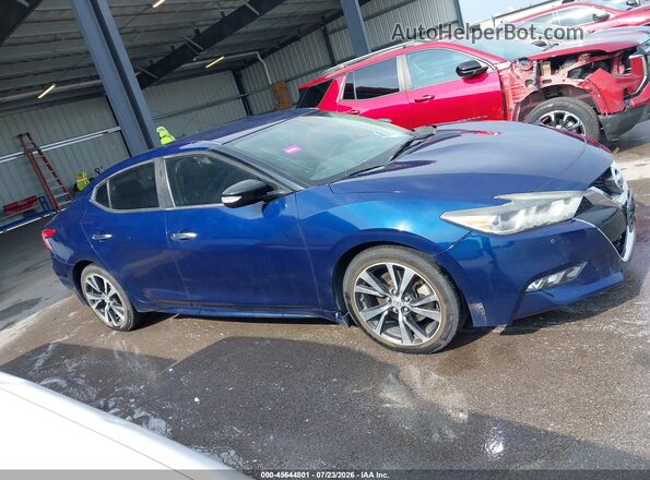 1N4AA6AP8HC392130 2017 NISSAN MAXIMA Dark Blue Widok wnętrza z tyłu