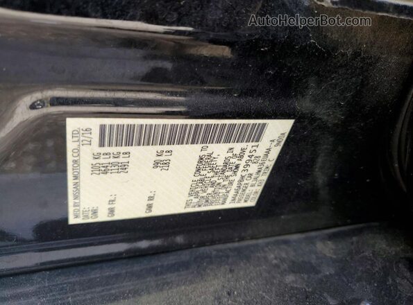 1N4AA6AP8HC399451 2017 NISSAN MAXIMA Black Engine compartment view