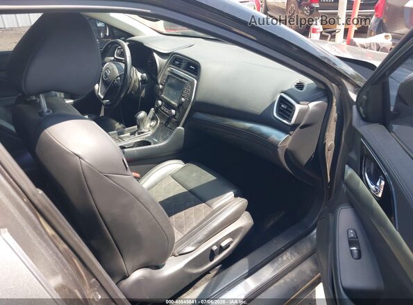 1N4AA6AP8HC418323 2017 NISSAN MAXIMA Black წინა სალონის ხედი