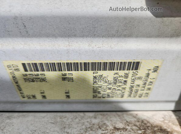 1N4AA6AP8HC446705 2017 NISSAN MAXIMA White Շարժիչի բաժամունքի տեսք