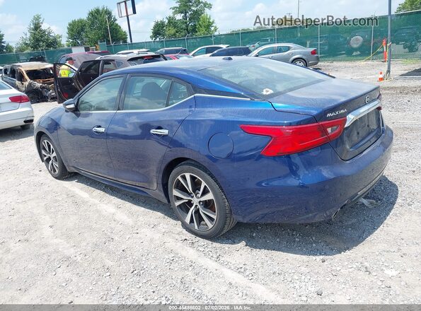 1N4AA6AP8HC450110 2017 NISSAN MAXIMA Синий Задняя левая четверть