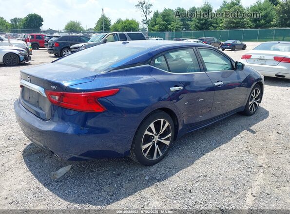 1N4AA6AP8HC450110 2017 NISSAN MAXIMA Синий Задняя правая четверть