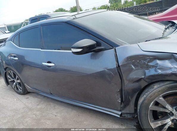 1N4AA6AP8JC385605 2018 NISSAN MAXIMA Gray Vista interior trasera