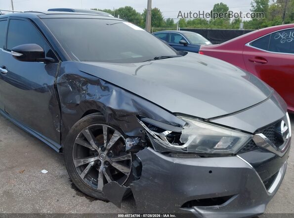 1N4AA6AP8JC385605 2018 NISSAN MAXIMA Gray Vista frontal
