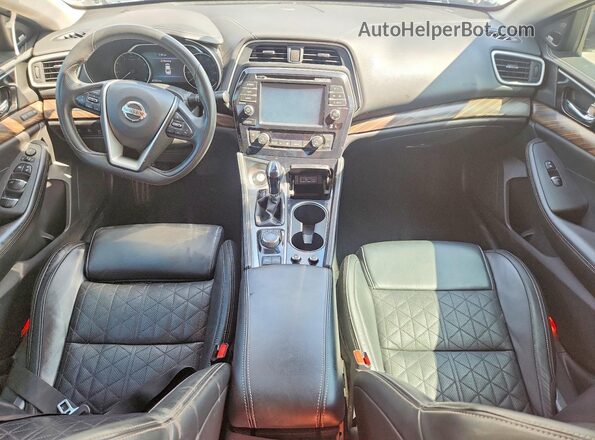 1N4AA6AP8JC388116 2018 NISSAN MAXIMA Белый Вид панели приборов