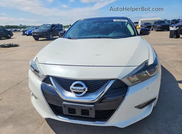 1N4AA6AP8JC388116 2018 NISSAN MAXIMA Белый Вид спереди