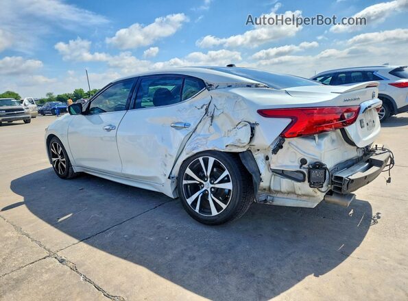 1N4AA6AP8JC388116 2018 NISSAN MAXIMA Белый Задняя левая четверть