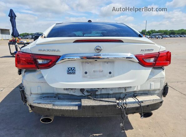 1N4AA6AP8JC388116 2018 NISSAN MAXIMA Белый Вид сзади