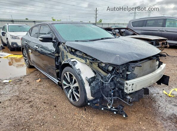 1N4AA6AP8JC400104 2018 NISSAN MAXIMA Black Przód prawy
