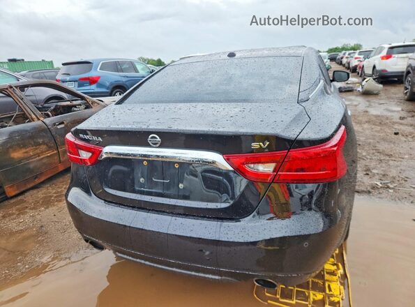 1N4AA6AP8JC400104 2018 NISSAN MAXIMA Black Widok z tyłu
