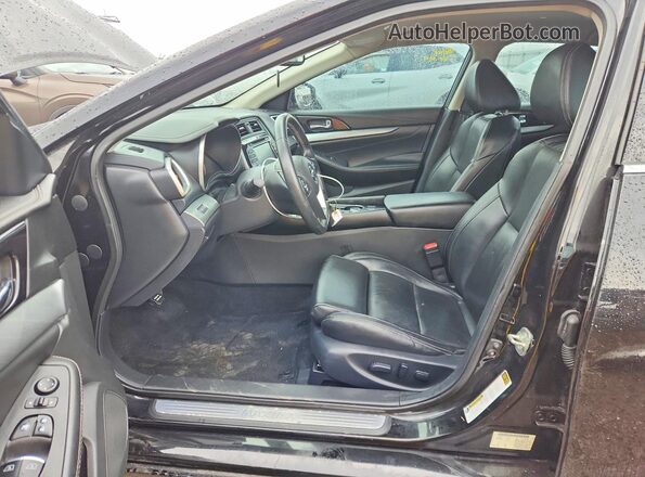 1N4AA6AP8JC400104 2018 NISSAN MAXIMA Black Widok wnętrza z przodu