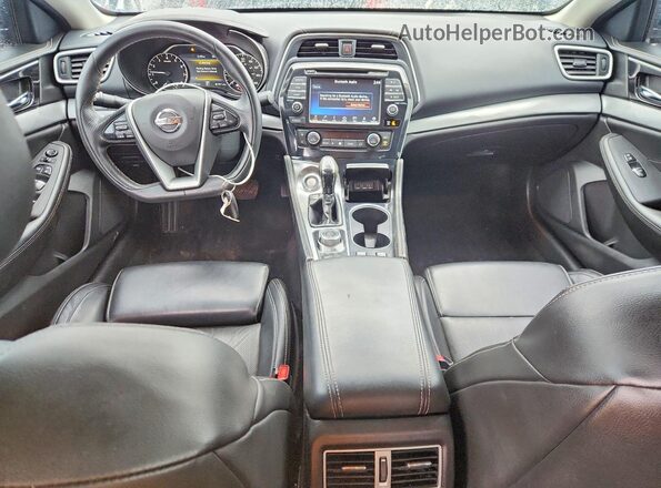 1N4AA6AP8JC400104 2018 NISSAN MAXIMA Black Widok deski rozdzielczej