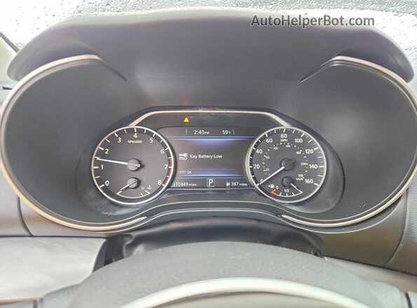 1N4AA6AP8JC400104 2018 NISSAN MAXIMA Black Widok zestawu wskaźników