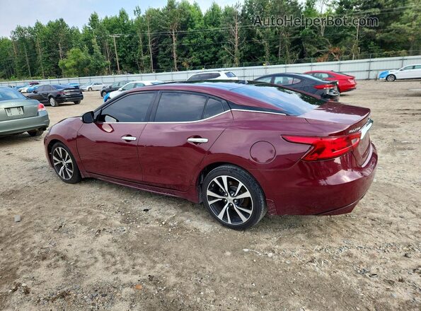1N4AA6AP8JC404122 2018 NISSAN MAXIMA Maroon Задня ліва чверть