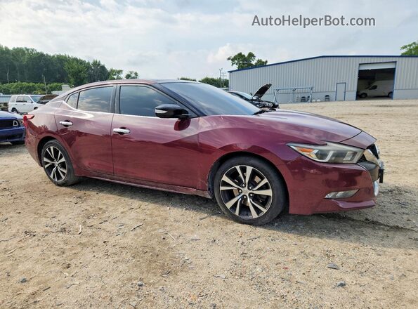 1N4AA6AP8JC404122 2018 NISSAN MAXIMA Maroon Передня права чверть