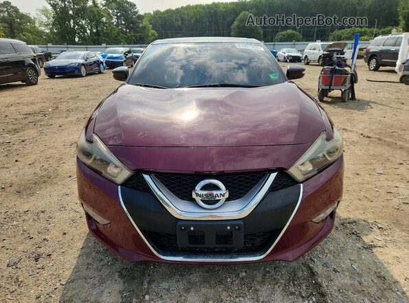 1N4AA6AP8JC404122 2018 NISSAN MAXIMA Maroon Вид спереду