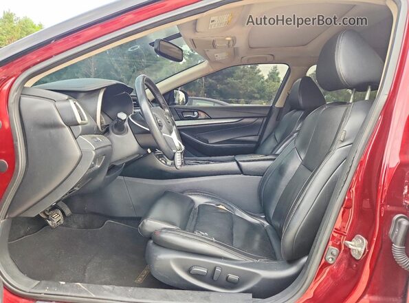 1N4AA6AP8JC404122 2018 NISSAN MAXIMA Maroon Вид салону спереду