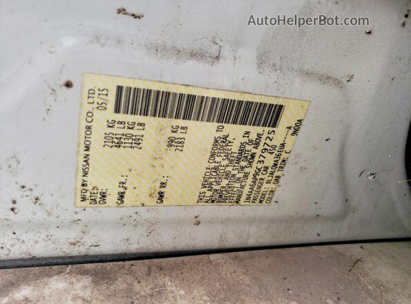 1N4AA6AP9GC379725 2016 NISSAN MAXIMA White Vista del compartimento del motor