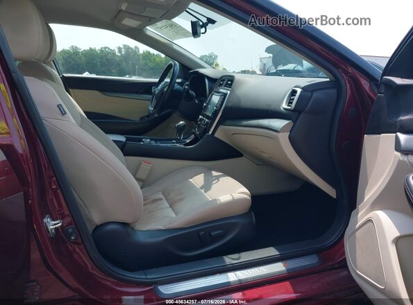 1N4AA6AP9GC397464 2016 NISSAN MAXIMA Красный Вид салона спереди
