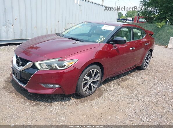1N4AA6AP9GC397464 2016 NISSAN MAXIMA Красный Передняя левая четверть