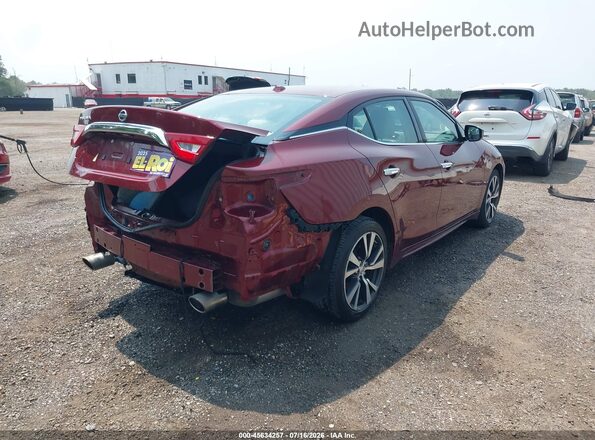 1N4AA6AP9GC397464 2016 NISSAN MAXIMA Красный Задняя правая четверть