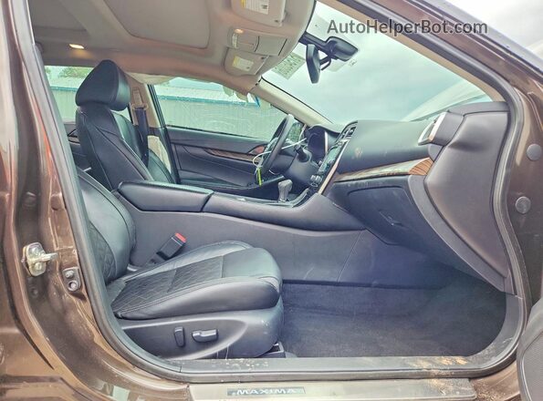 1N4AA6AP9GC417230 2016 NISSAN MAXIMA Brown Front interior view
