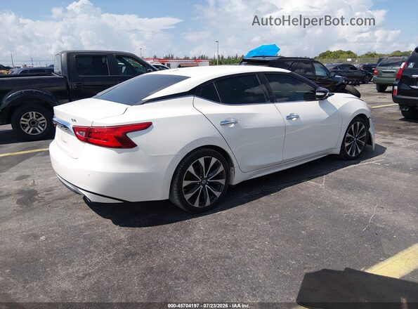 1N4AA6AP9GC430205 2016 NISSAN MAXIMA Белый Задняя правая четверть