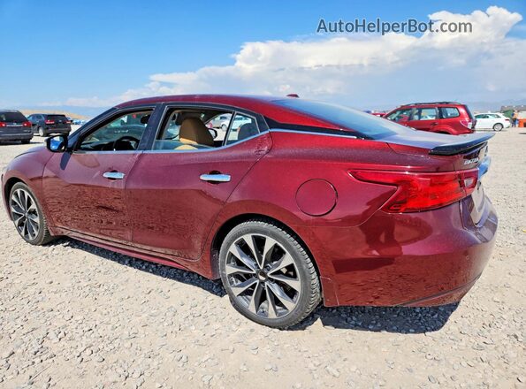 1N4AA6AP9GC443133 2016 NISSAN MAXIMA Burgundy უკანა მარცხენა