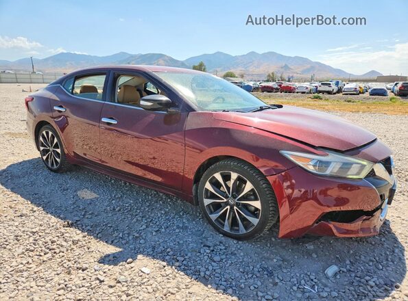 1N4AA6AP9GC443133 2016 NISSAN MAXIMA Burgundy წინა მარჯვენა