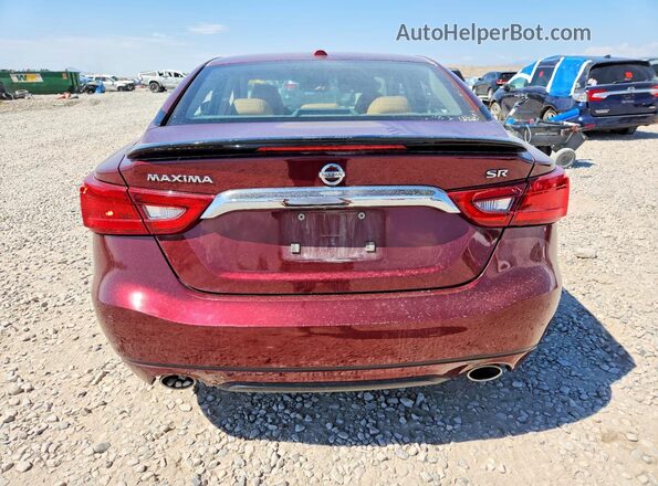1N4AA6AP9GC443133 2016 NISSAN MAXIMA Burgundy უკანა ხედი