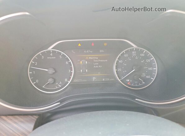 1N4AA6AP9HC361453 2017 NISSAN MAXIMA Black Вид щитка приладів