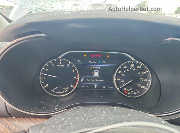 1N4AA6AP9HC369505 2017 NISSAN MAXIMA Black Вид щитка приладів